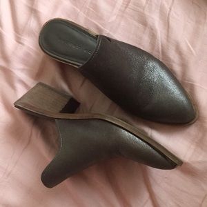 Mercer Edit Metallic Leather Mules “Lay It On Me”